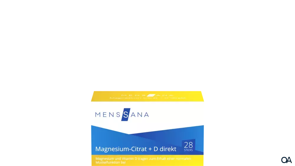 MensSana Magnesium-Citrat+D direkt Sticks