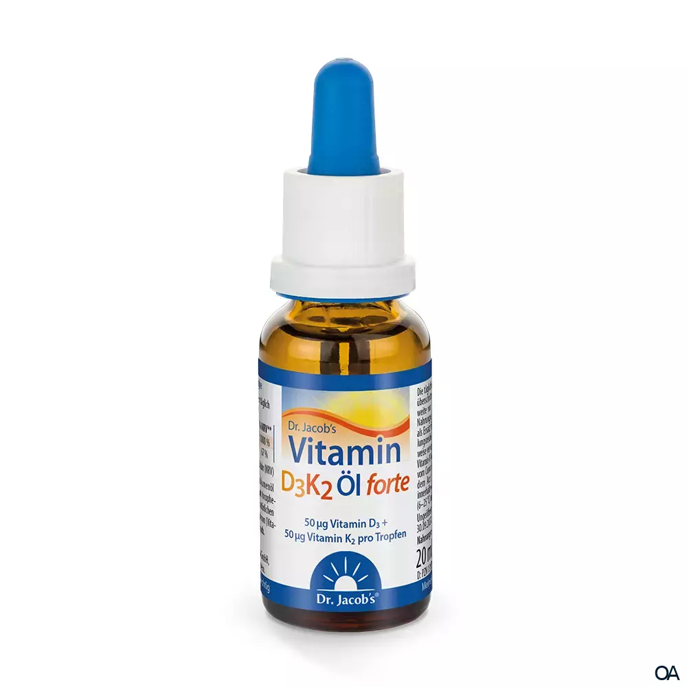 Dr. Jacob’s Vitamin D3K2 Öl forte Dr. Jacob’s Vitamin D3K2 Öl forte