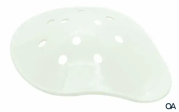 Dr. Junghans Augenklappe fest, Kunststoff, rechts, weiß