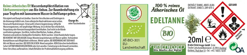 Unterweger Bio Edeltannenöl