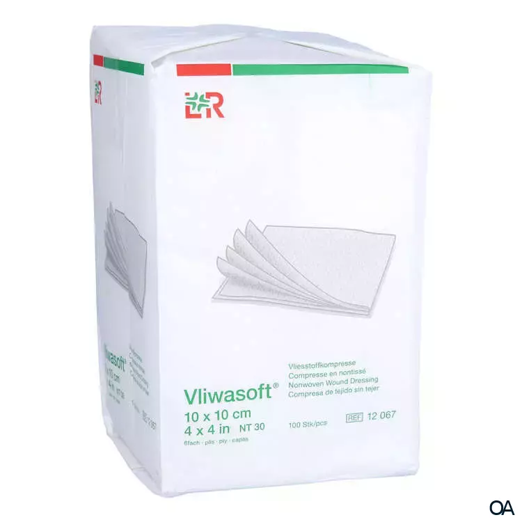 Vliwasoft® Vliesstoffkompressen, unsteril, 6-lagig, 10 x 10 cm