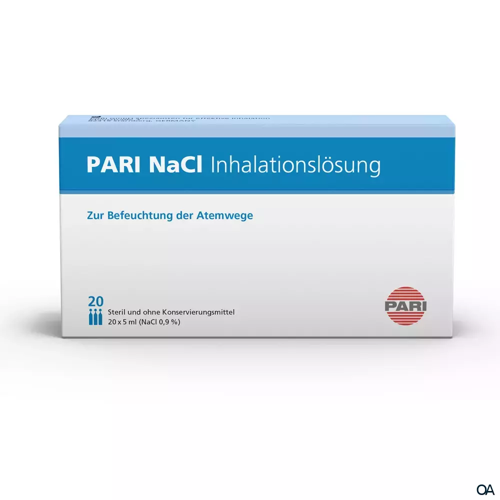 PARI NaCl 0,9% Inhalationslösung 20 x 5ml PARI NaCl 0,9% Inhalationslösung 20 x 5ml
