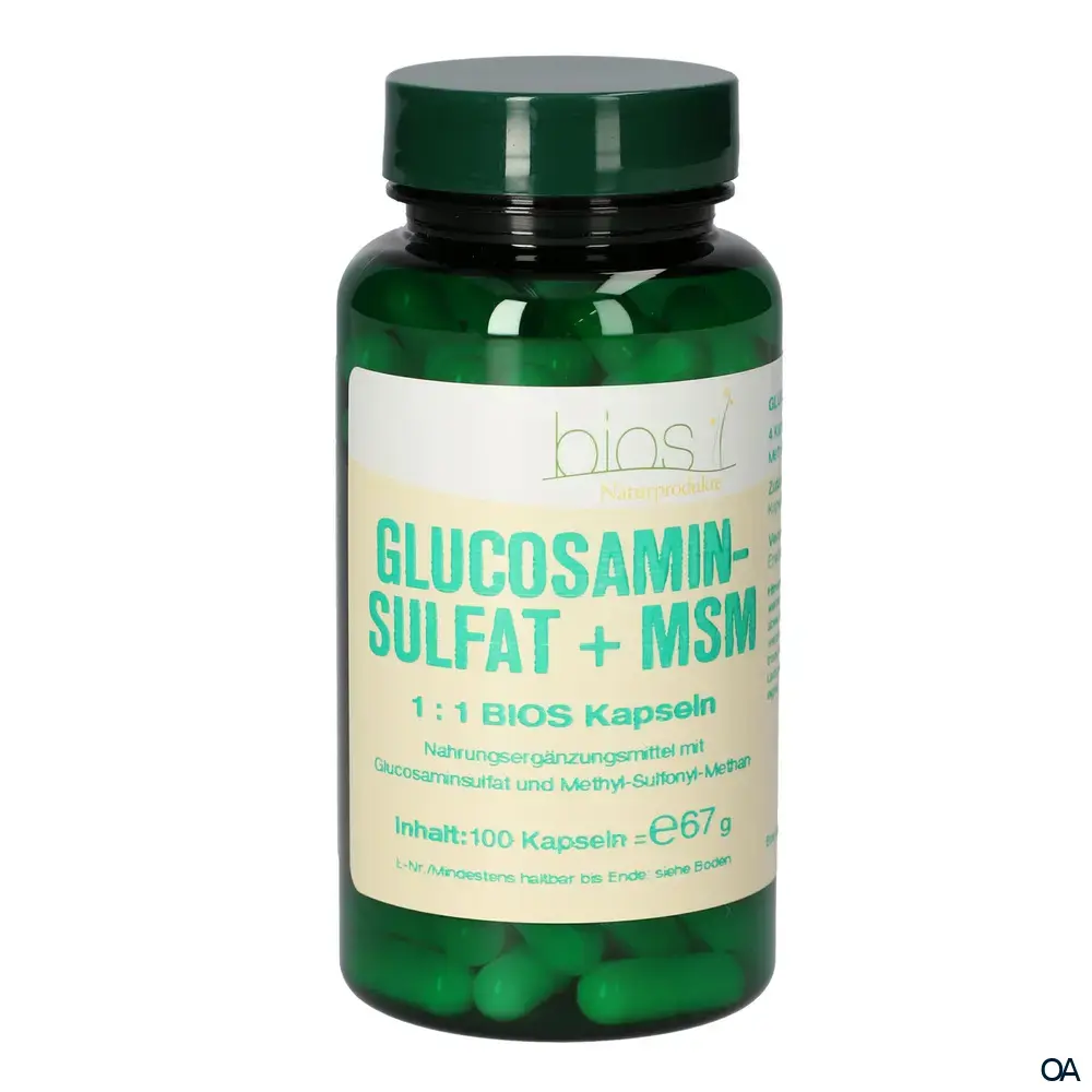 Bios Glucosaminsulfat + MSM 1:1 Kapseln
