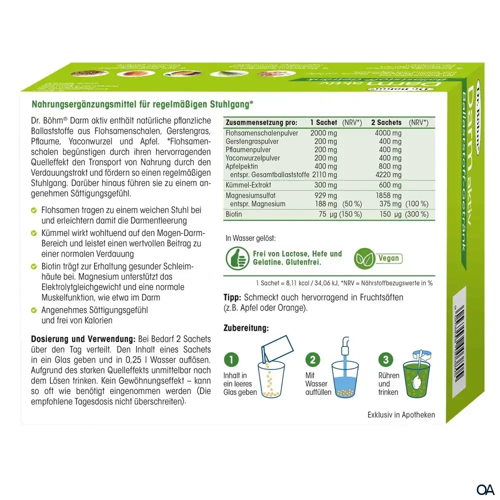 Dr. Böhm® Darm aktiv Trinkpulver natur Sachets Dr. Böhm® Darm aktiv Trinkpulver natur Sachets