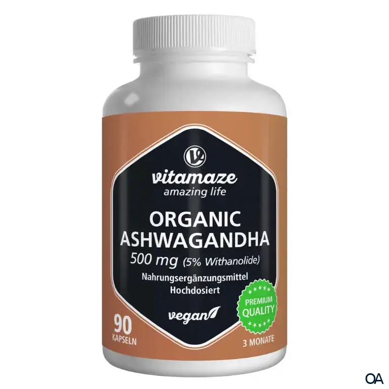 Vitamaze Bio Ashwagandha Extrakt 500 mg Kapseln
