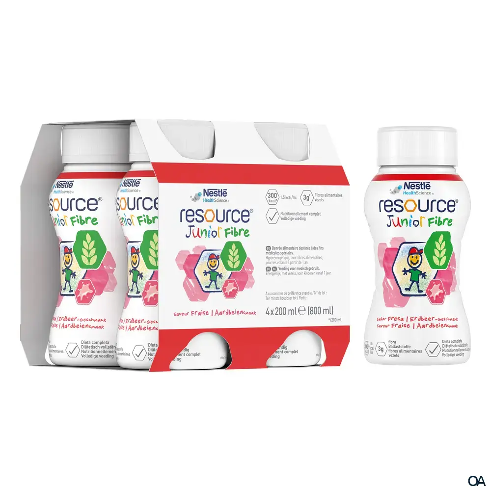 Resource® Junior Fibre Erdbeere Trinknahrung 200 ml