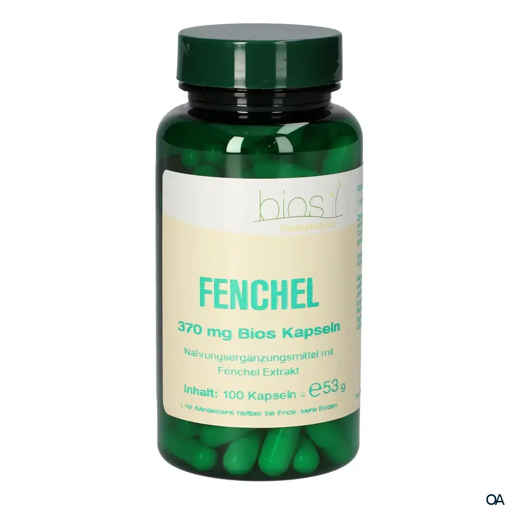 Bios Fenchel 370 mg Kapseln