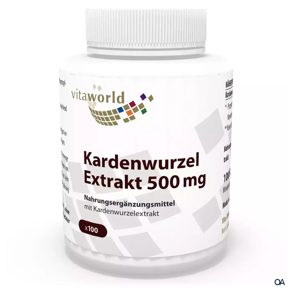 Vitalworld Kardenwurzel Extrakt 500 mg Kapseln Vitalworld Kardenwurzel Extrakt 500 mg Kapseln