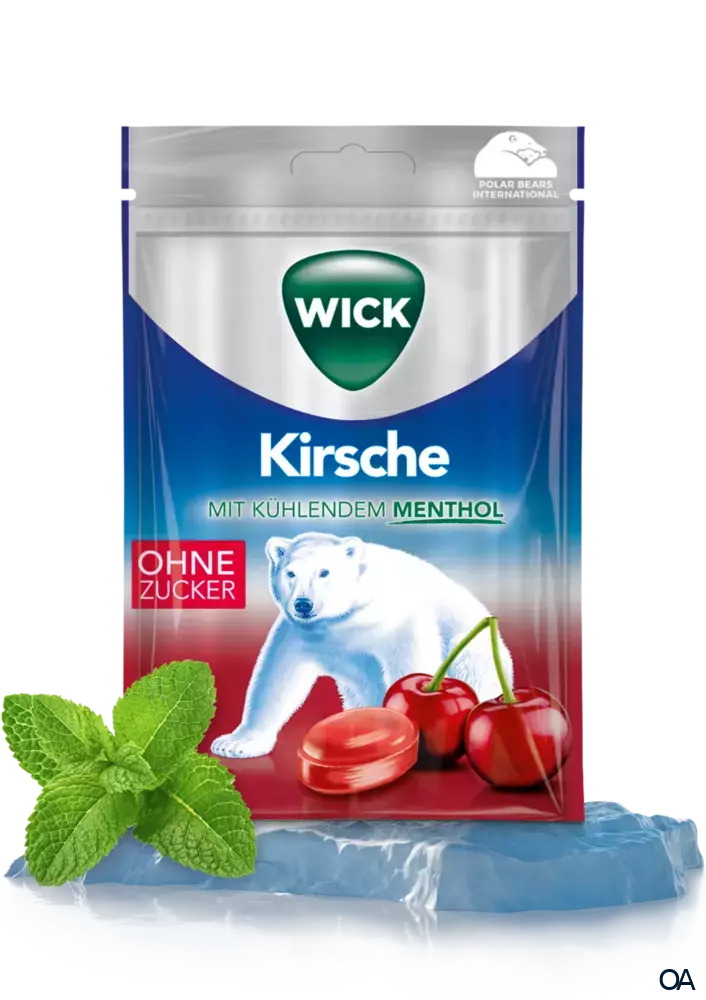 Wick Kirsche Hustenbonbons mit Eukalyptus