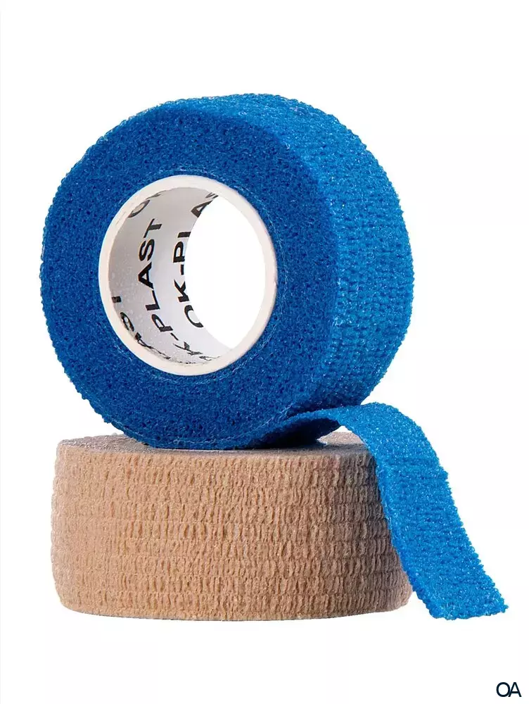 OK-Plast Pflaster + Fingerverband 4,5 m x 2,5 cm Blau Rolle