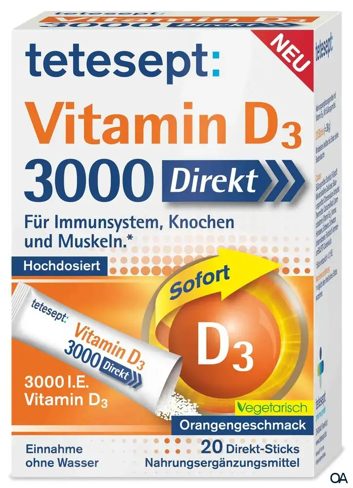 tetesept Vitamin D3 3000 Direkt Sticks