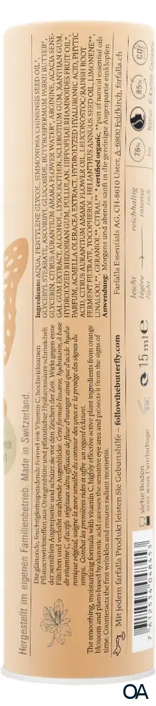 Farfalla Orangenblüte C+ Augenfluid, Healthy Aging Farfalla Orangenblüte C+ Augenfluid, Healthy Aging