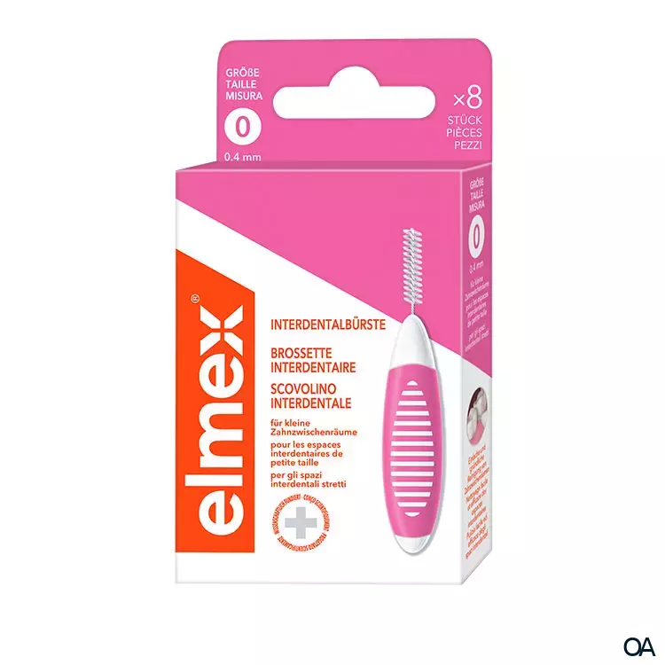 elmex® Interdentalbürsten Pink, Größe 0, 0,4 mm​