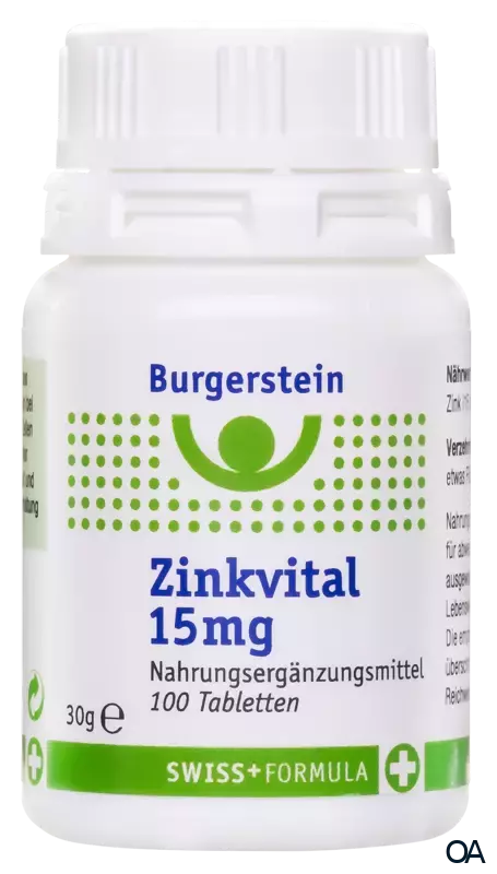 Burgerstein Zinkvital 15mg Tabletten Burgerstein Zinkvital 15mg Tabletten