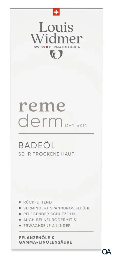 Louis Widmer remederm Dry Skin Badeöl - leicht parfümiert Louis Widmer remederm Dry Skin Badeöl - leicht parfümiert