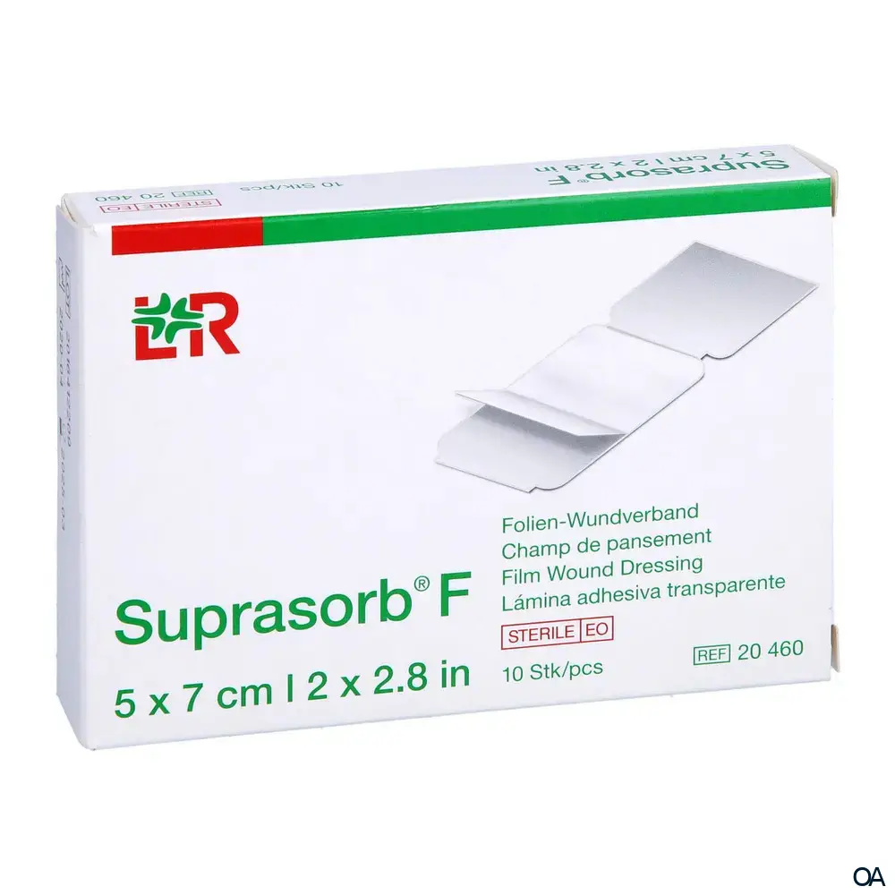 Suprasorb® F Folien-Wundverband steril, 5 x 7 cm