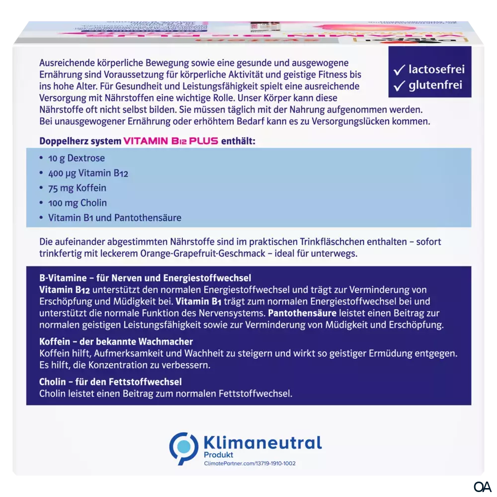 Doppelherz system VITAMIN B12 PLUS Trinkfläschchen Doppelherz system VITAMIN B12 PLUS Trinkfläschchen