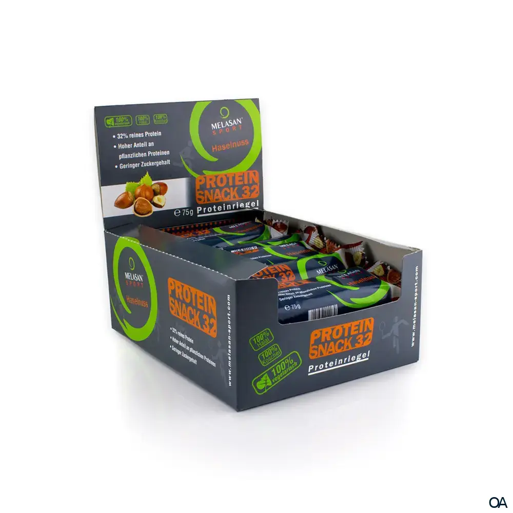 Melasan Sport PROTEIN SNACK 32 Haselnuss Riegel 75 g Melasan Sport PROTEIN SNACK 32 Haselnuss Riegel 75 g