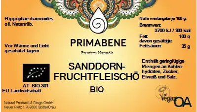 Primabene® Sanddornfruchtfleischöl Bio