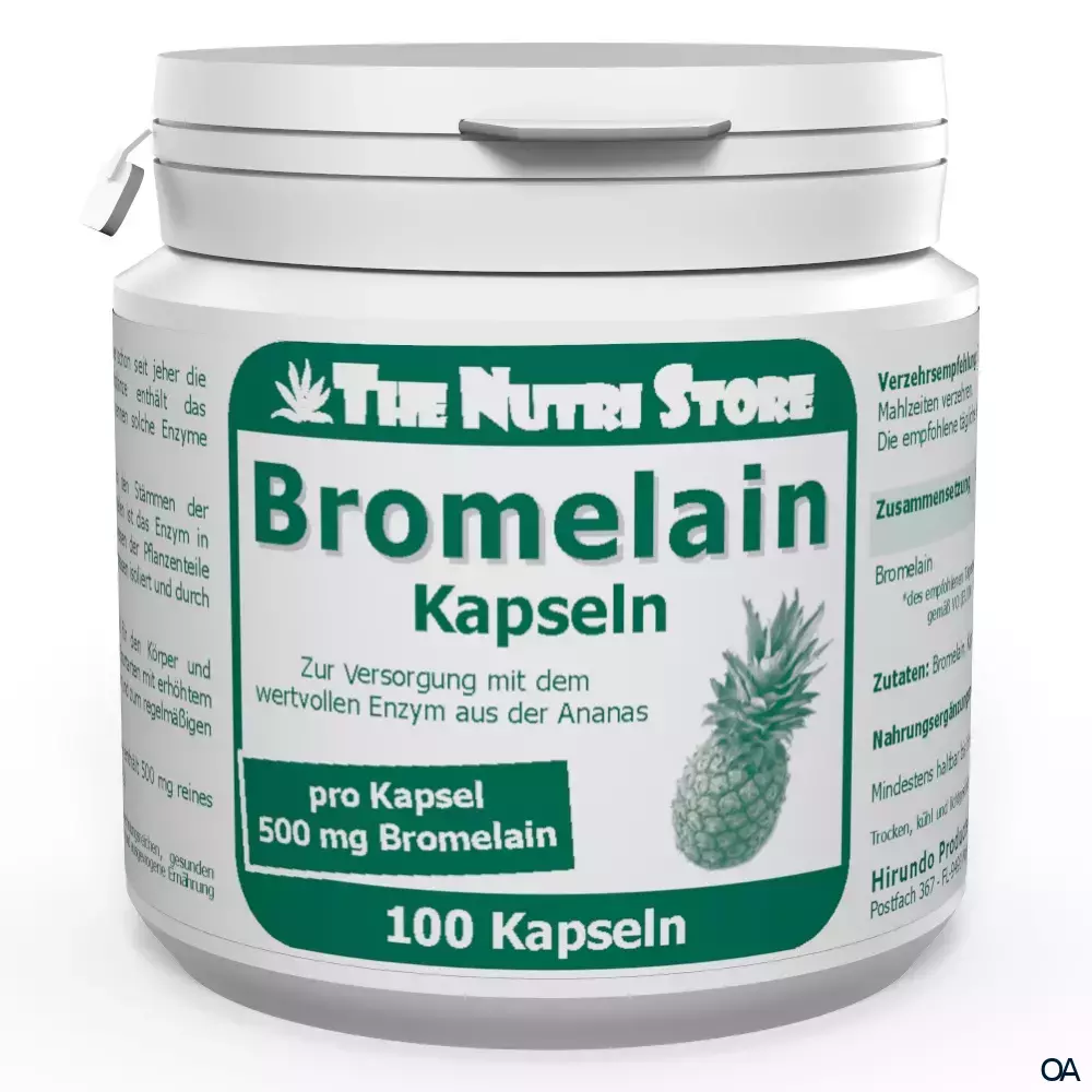 The Nutri Store Bromelain 500 mg vegan Kapseln The Nutri Store Bromelain 500 mg vegan Kapseln