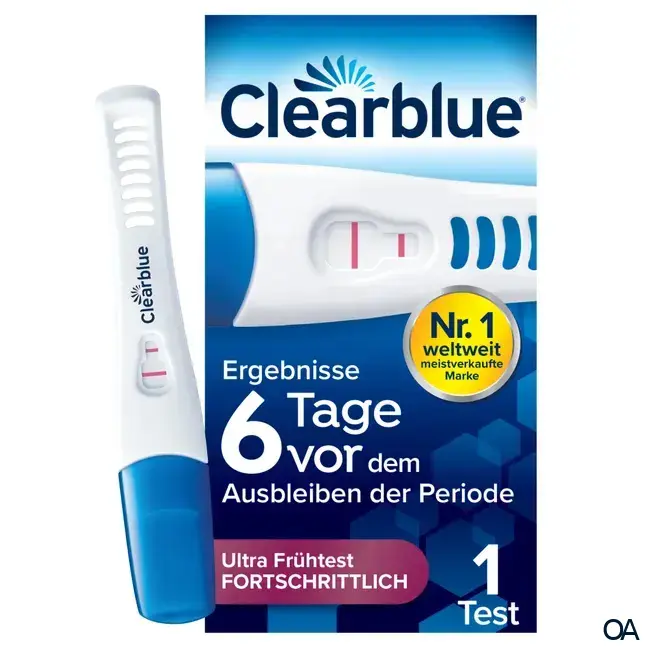 Clearblue Schwangerschaftstest 6 Tage vorher - 2 Hormone