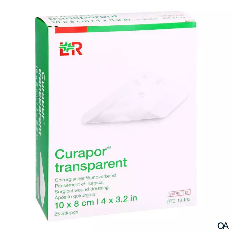 Curapor® transparent Chirurgischer Wundverband, steril 10 x 8 cm