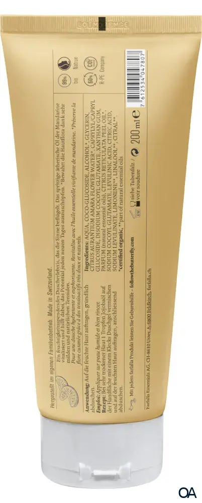 Farfalla Mandarine Carpe Diem, Duschgel