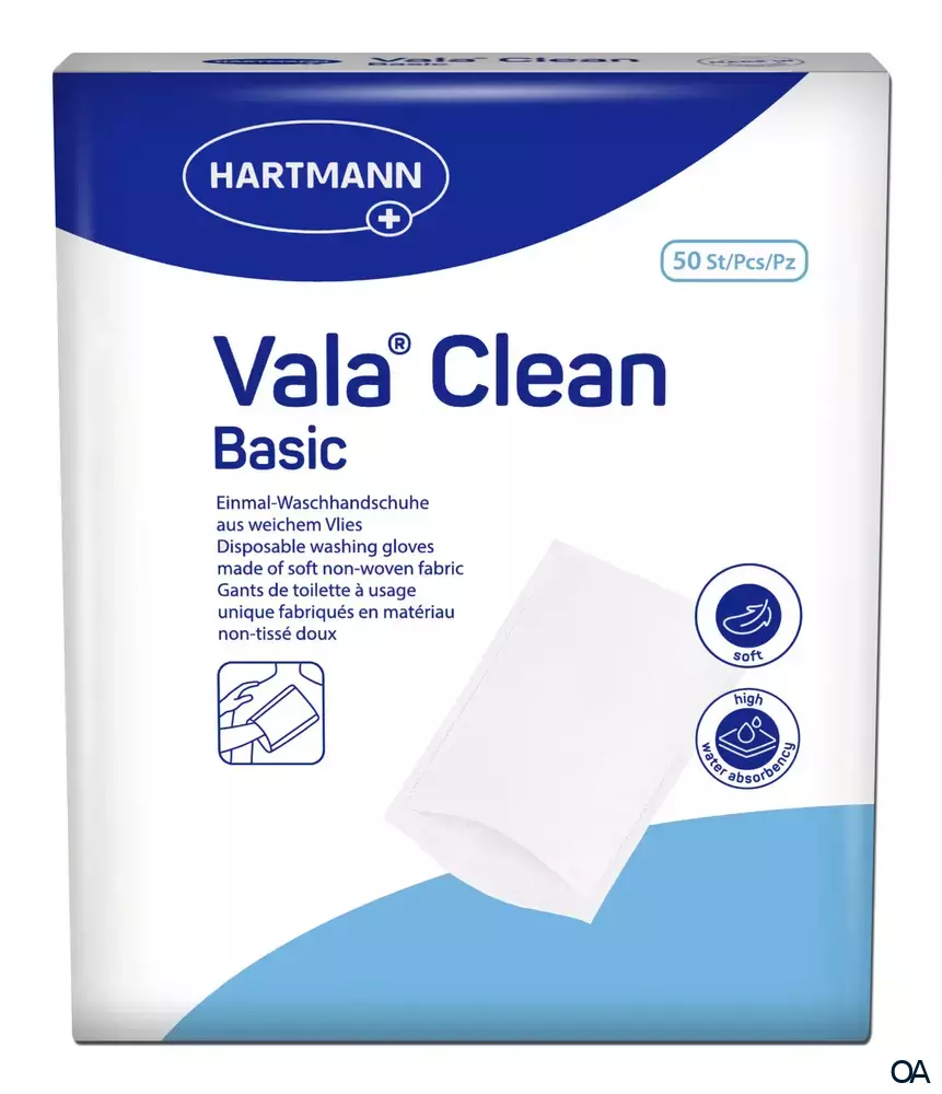 Vala®Clean basic Einmal-Waschhandschuhe 15,5 x 22,5 cm