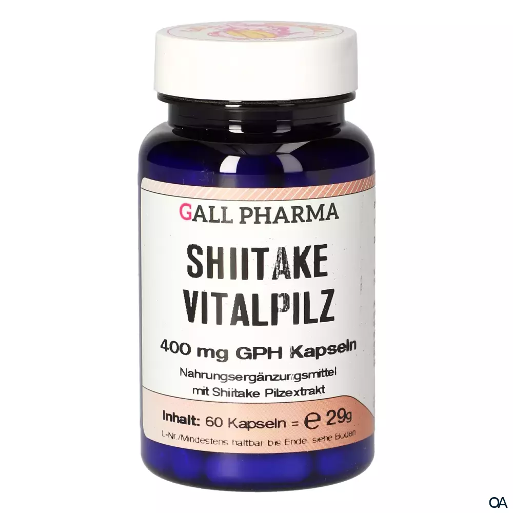 Gall Pharma Shiitake Vitalpilz 400 mg Kapseln Gall Pharma Shiitake Vitalpilz 400 mg Kapseln