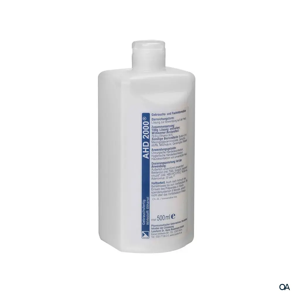 Lysoform AHD 2000® Alkoholisches Hände- und Haut-Desinfektionsmittel