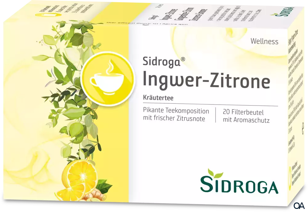 Sidroga® Ingwer-Zitrone Kräutertee Sidroga® Ingwer-Zitrone Kräutertee