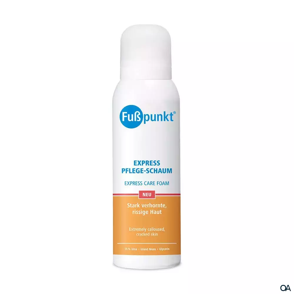 Fußpunkt® Express Pflege-Schaum stark verhornte, rissige Haut Fußpunkt® Express Pflege-Schaum stark verhornte, rissige Haut