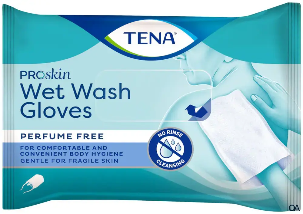 Tena ProSkin Wet Wash Gloves - Parfümfrei Tena ProSkin Wet Wash Gloves - Parfümfrei
