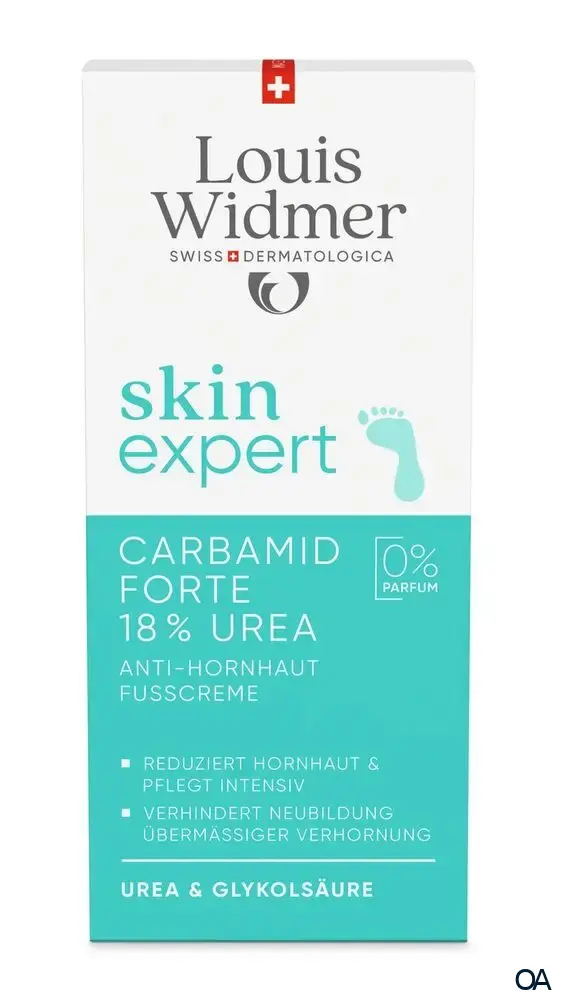Louis Widmer skinexpert Carbamid Forte 18 % Urea Anti-Hornhaut Fusscreme ohne Parfum Louis Widmer skinexpert Carbamid Forte 18 % Urea Anti-Hornhaut Fusscreme ohne Parfum