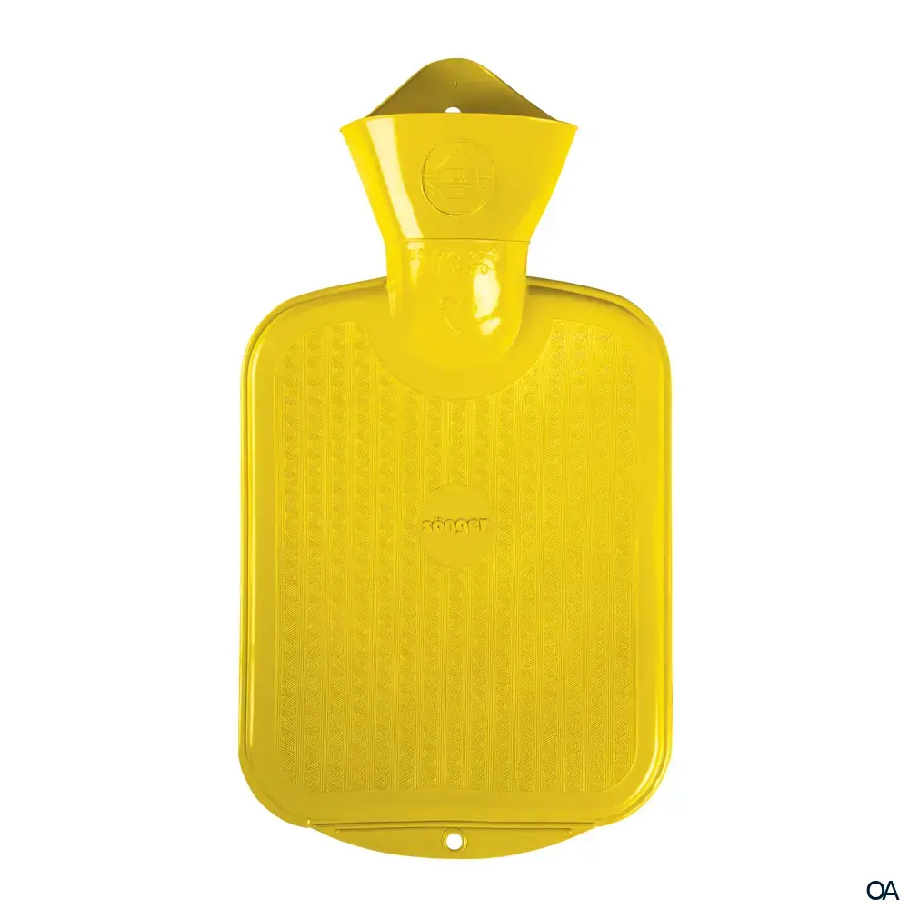 Sänger Kinder Wärmflasche ohne Bezug gelb - 0,8L