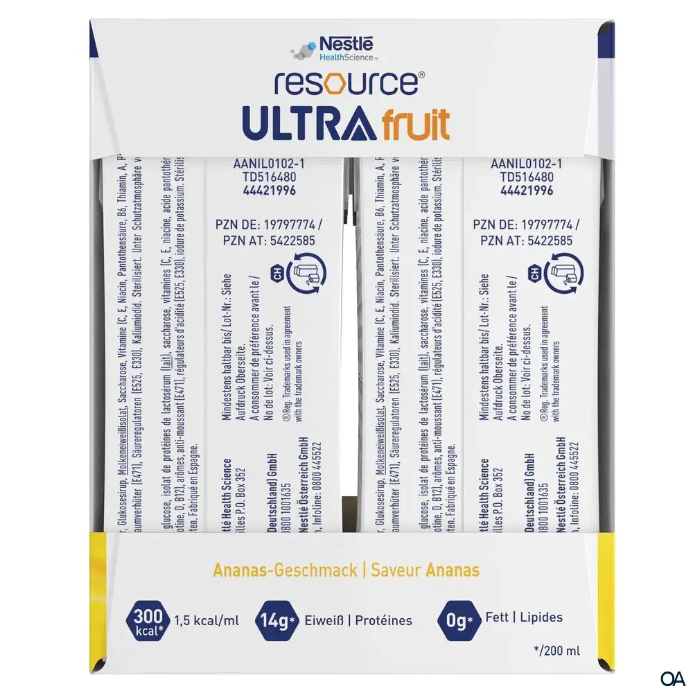 Resource® ULTRA fruit Ananas Trinknahrung 200 ml