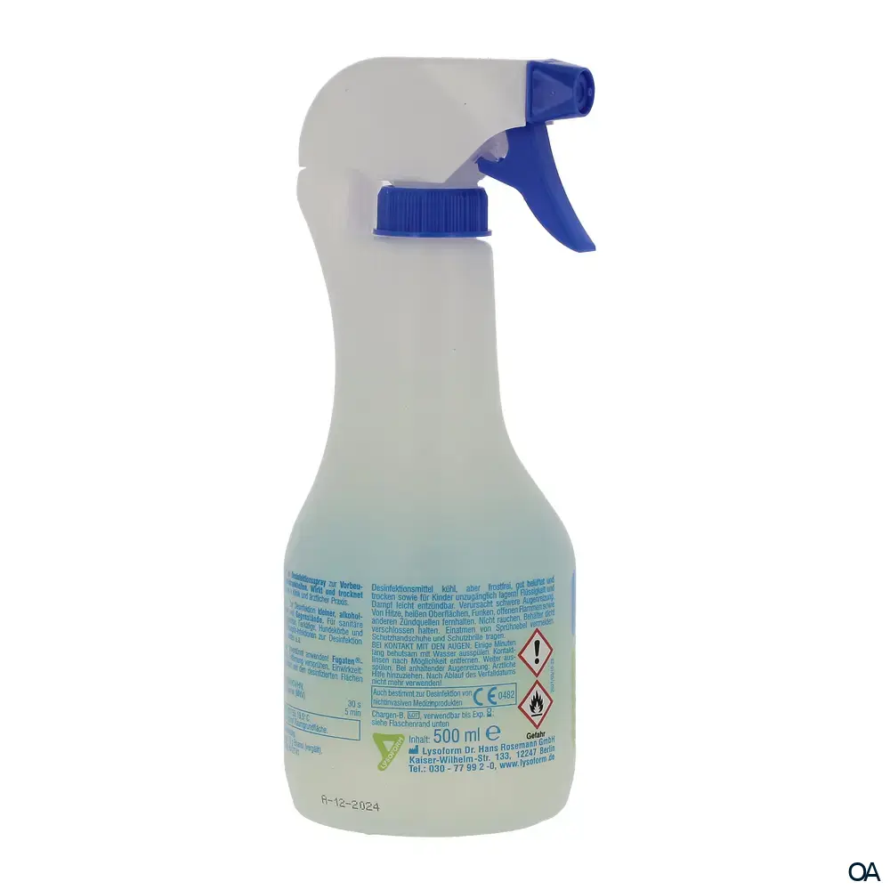 Lysoform Fugaten®-Spray Schnelldesinfektion von Medizinprodukten