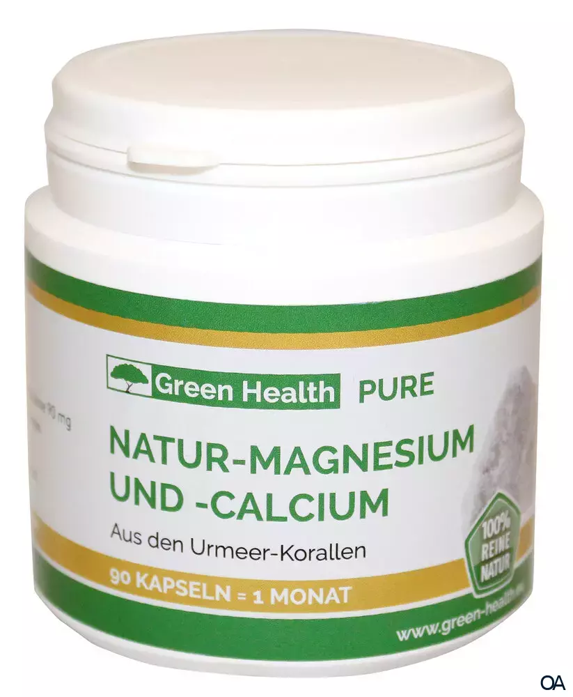 Green Health Natur-Magnesium und -Calcium Kapseln Green Health Natur-Magnesium und -Calcium Kapseln