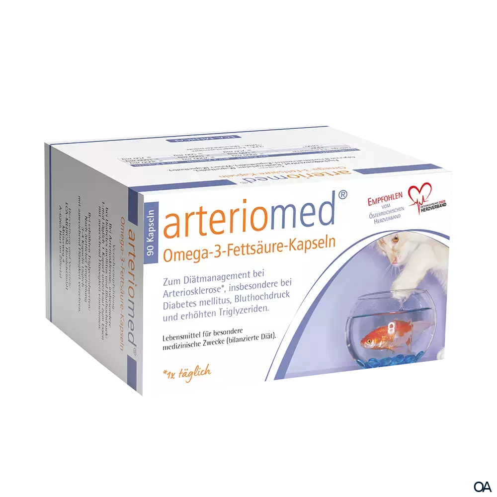 arteriomed® Omega-3-Fettsäure-Kapseln arteriomed® Omega-3-Fettsäure-Kapseln