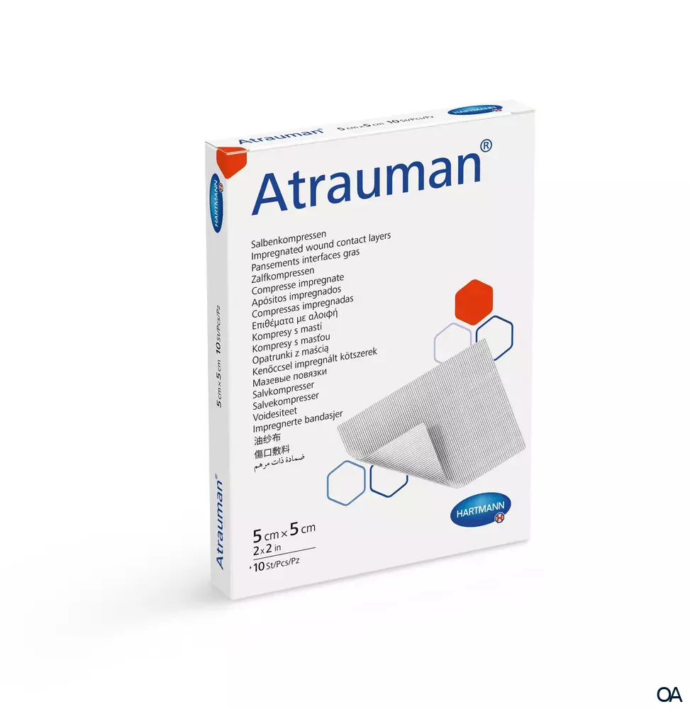 Atrauman® Salbenkompressen steril, 5 x 5 cm Atrauman® Salbenkompressen steril, 5 x 5 cm