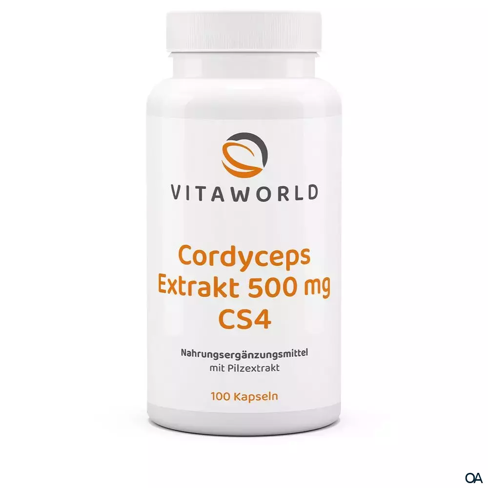 Vitaworld Cordyceps sinensis CS-4 Extrakt 500 mg Kapseln Vitaworld Cordyceps sinensis CS-4 Extrakt 500 mg Kapseln