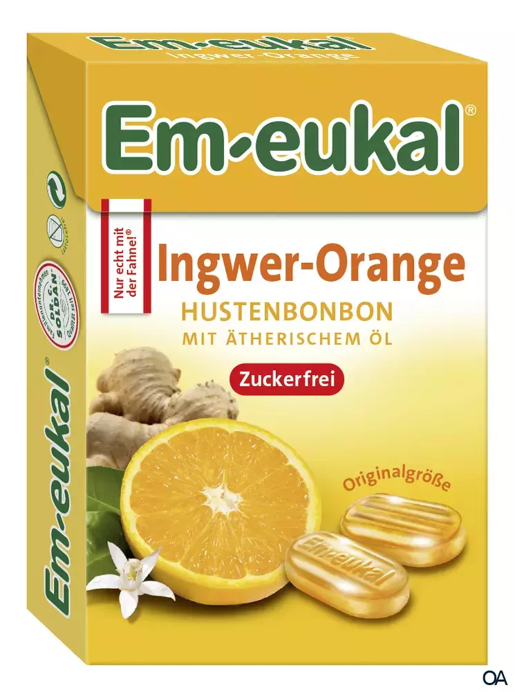 Em-eukal  Ingwer-Orange MINIS zuckerfrei Em-eukal  Ingwer-Orange MINIS zuckerfrei