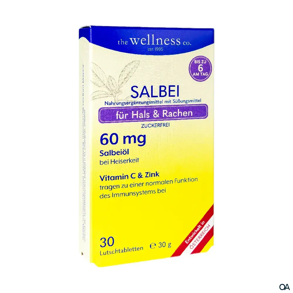 Wellness SALBEI + VITAMIN C + ZINK Pastillen