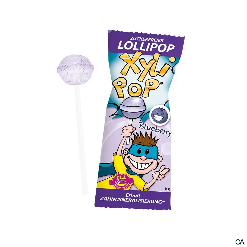 XyliPOP® – Zuckerfreier Kinder-Lolli Blaubeere XyliPOP® – Zuckerfreier Kinder-Lolli Blaubeere