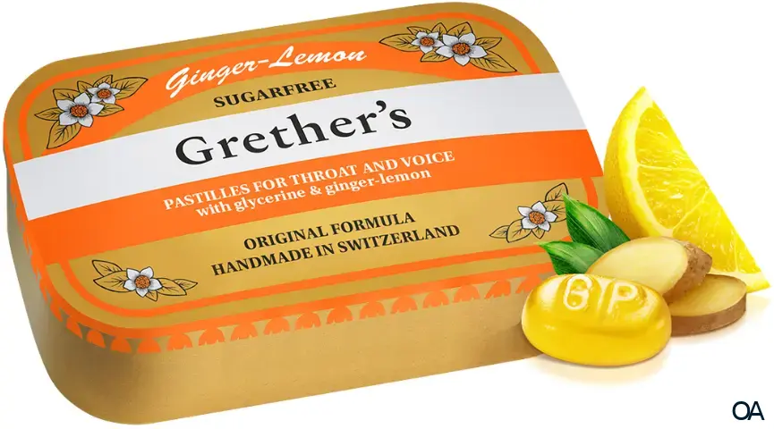Grether's Ginger Lemon Weichpastillen zuckerfrei Grether's Ginger Lemon Weichpastillen zuckerfrei