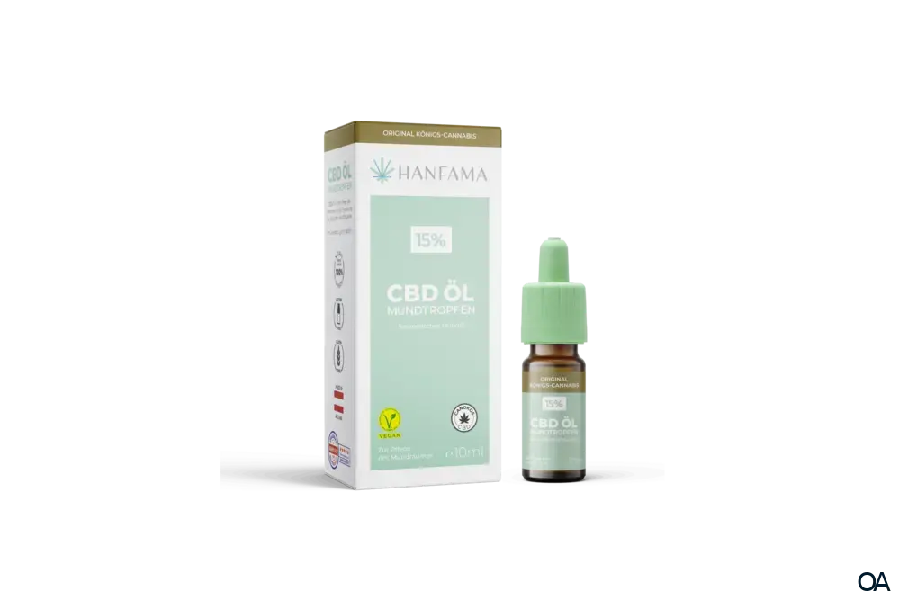 HANFAMA CBD Öl 15% Mundtropfen