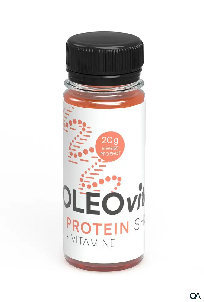 OLEOvital® Protein Shot + Vitamine - Pfirsich-Mirabelle 60 ml OLEOvital® Protein Shot + Vitamine - Pfirsich-Mirabelle 60 ml