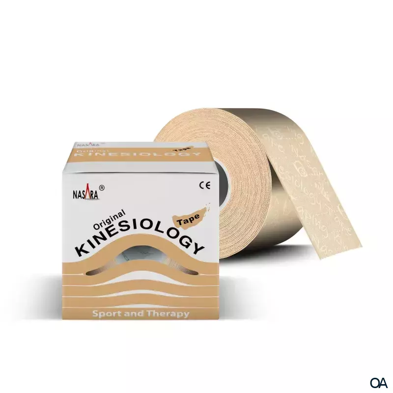 Nasara Kinesiologie Tape Beige 5 cm x 5 m Nasara Kinesiologie Tape Beige 5 cm x 5 m