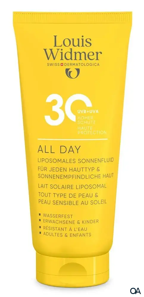 Louis Widmer suncare All Day 30 Liposomales Sonnenfluid - leicht parfümiert