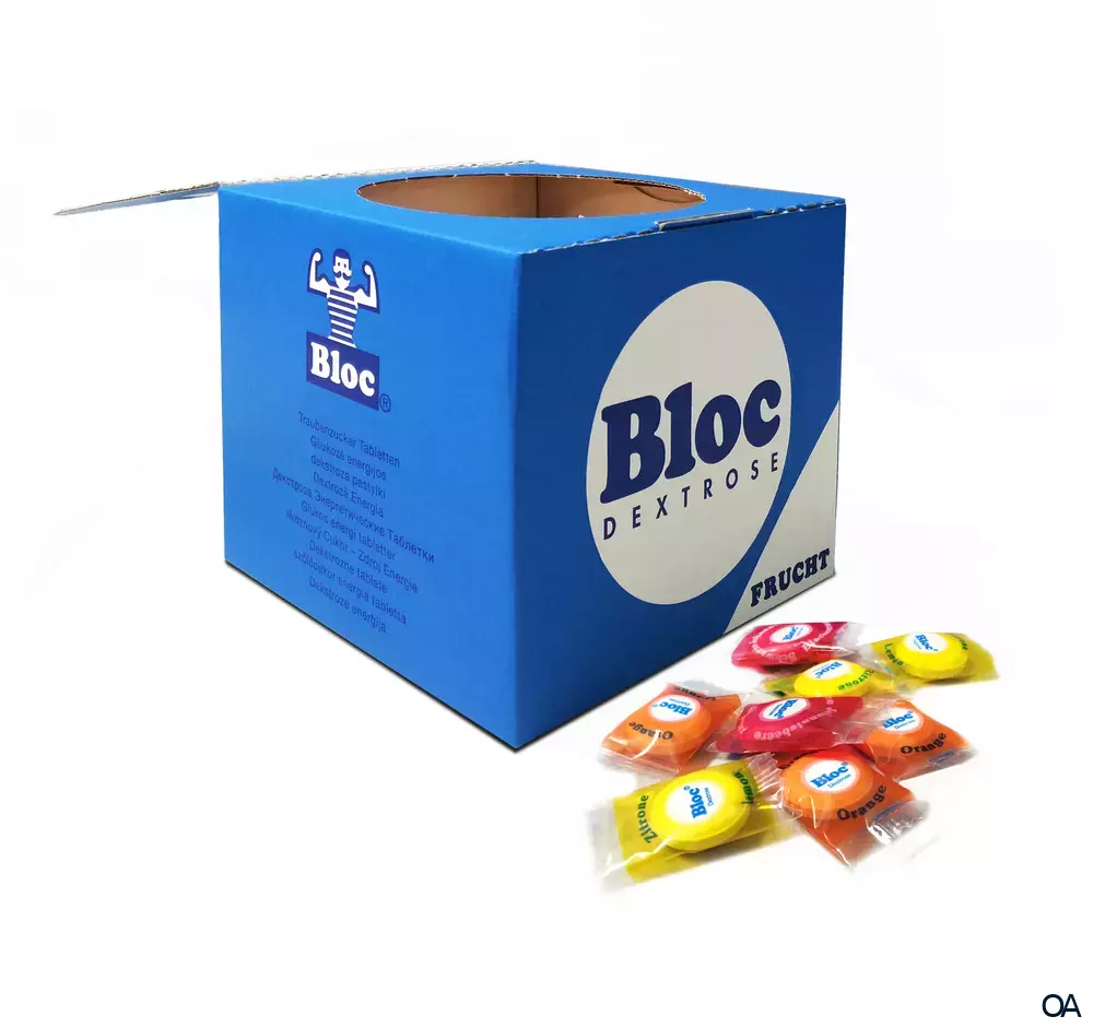 Bloc® Frucht Mix Traubenzucker Karton